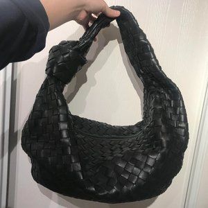 Authentic Bottega Veneta Jodie Small, Black Leather